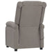Fauteuil verstelbaar elektrisch stof taupe