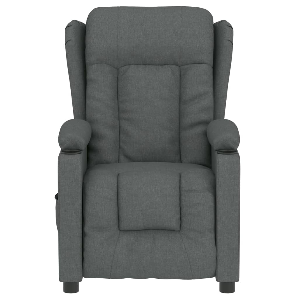 Fauteuil elektrisch verstelbaar stof donkergrijs