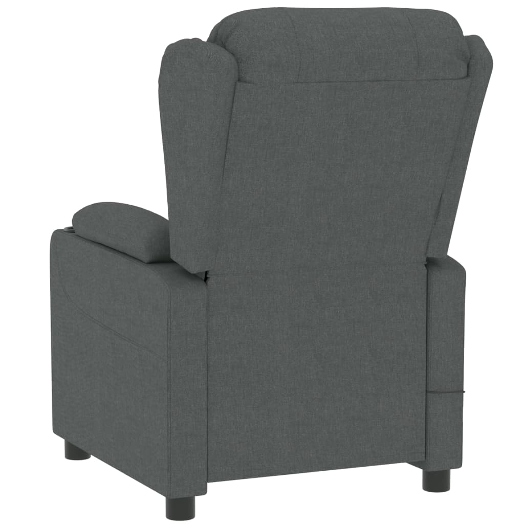 Fauteuil elektrisch verstelbaar stof donkergrijs