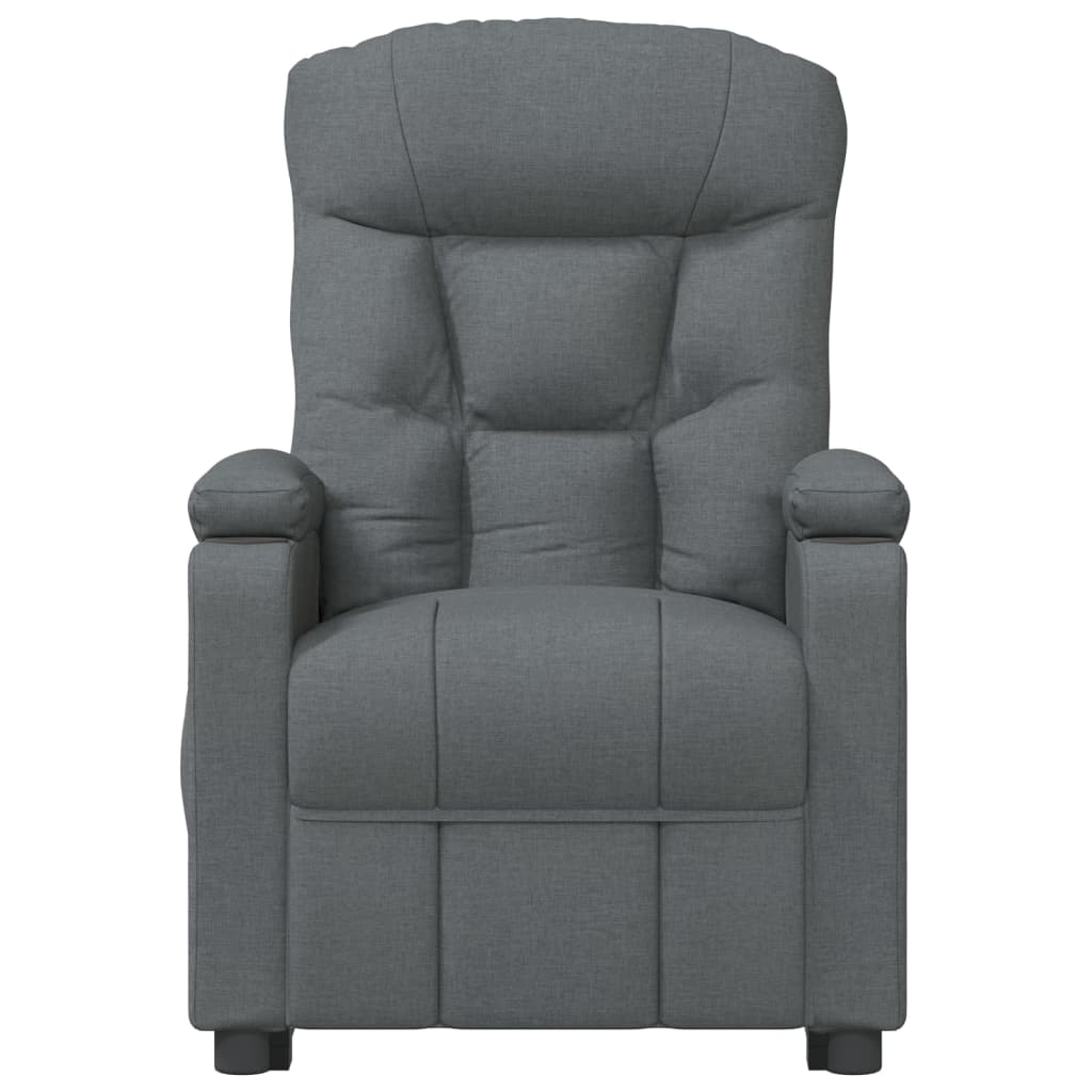 Fauteuil elektrisch verstelbaar stof donkergrijs