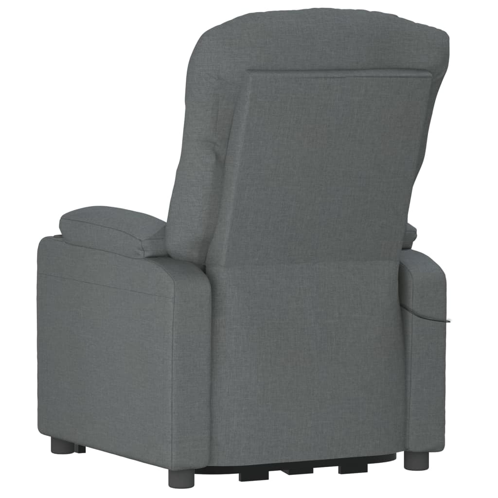 Fauteuil elektrisch verstelbaar stof donkergrijs