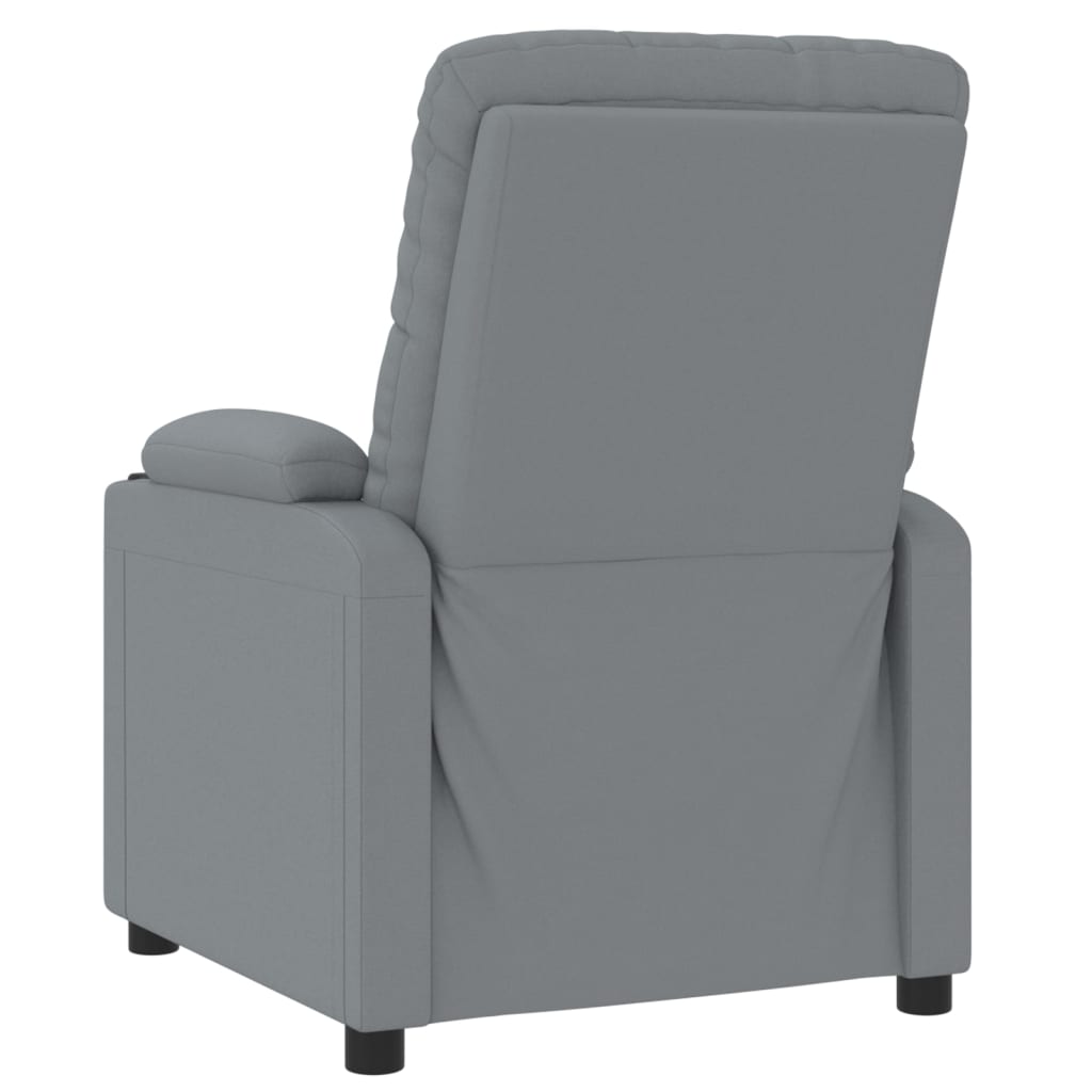 Fauteuil elektrisch verstelbaar stof lichtgrijs
