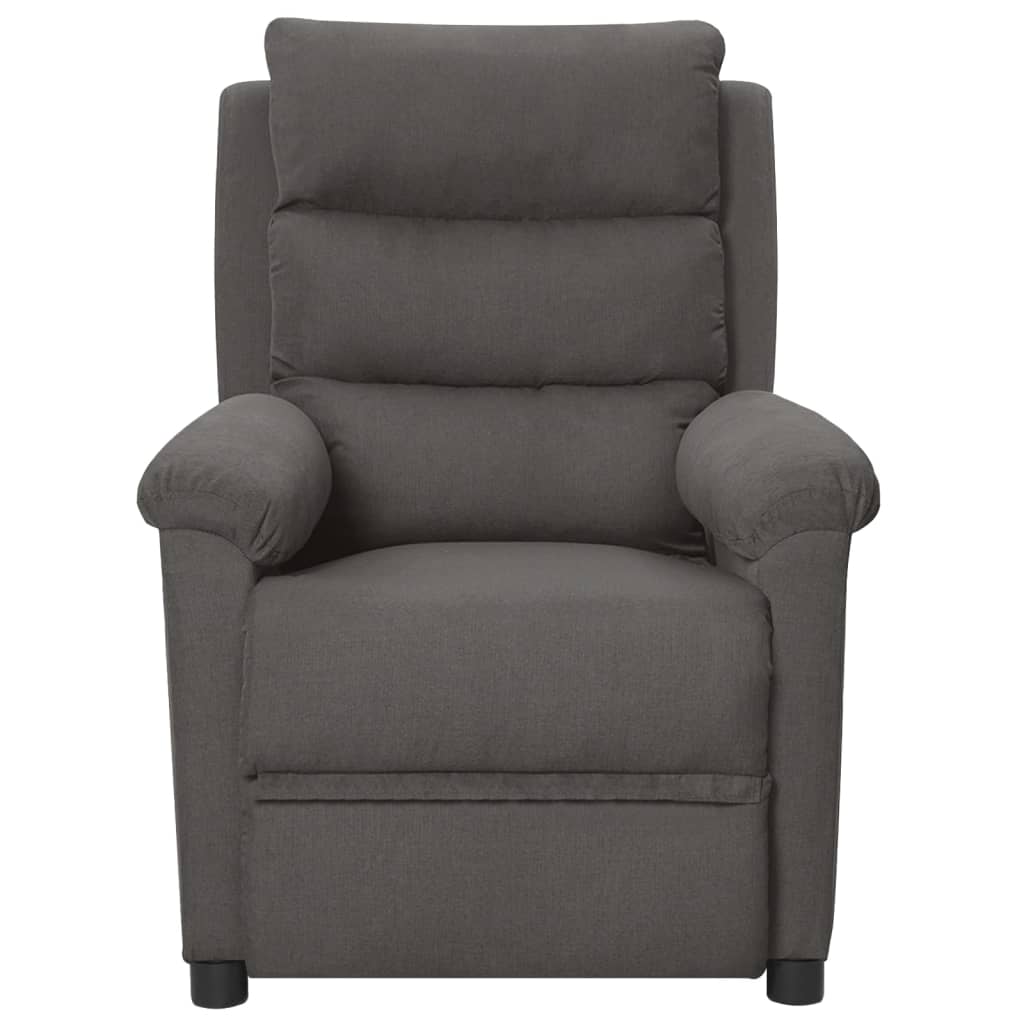 Fauteuil elektrisch verstelbaar stof donkergrijs