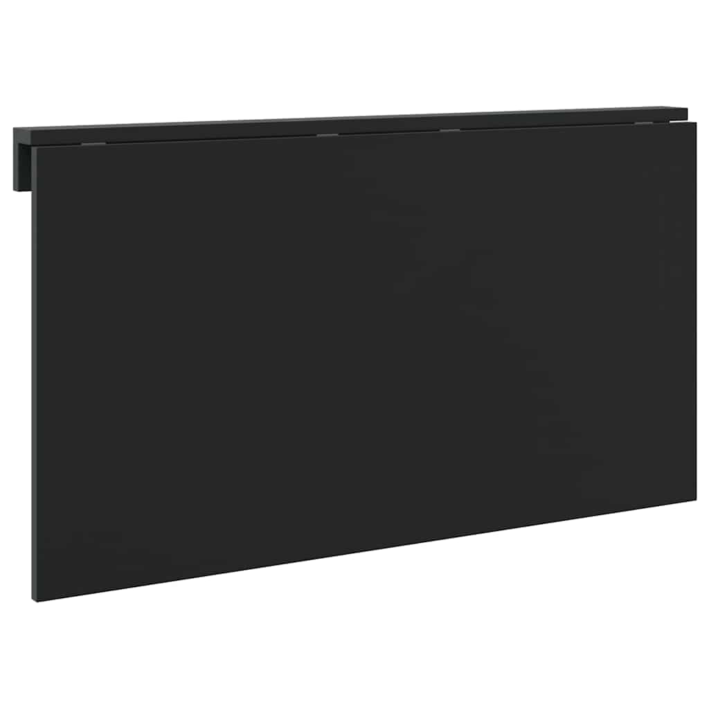 Wandtafel inklapbaar 100x60x56 cm bewerkt hout zwart
