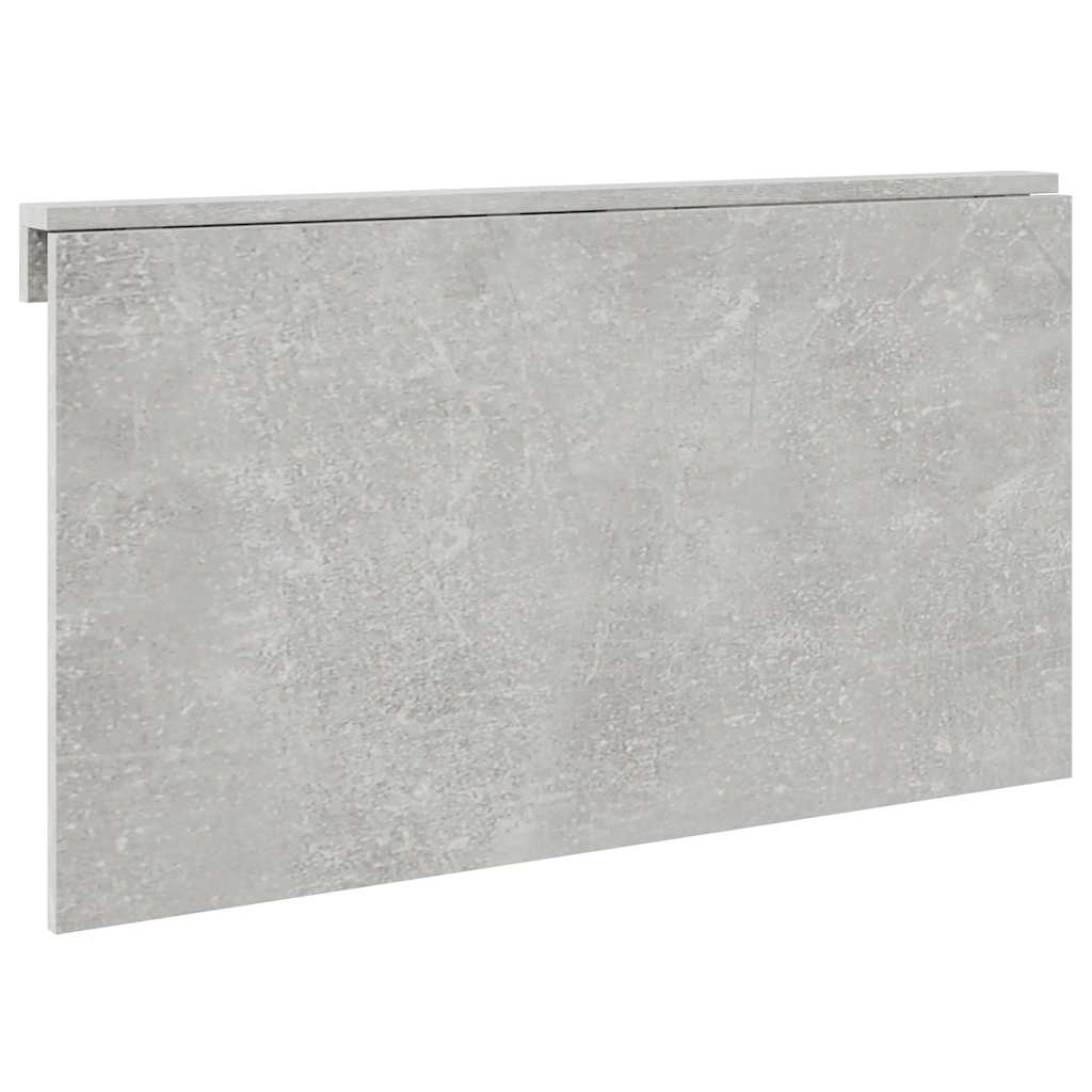 Wandtafel inklapbaar 100x60x56 cm bewerkt hout betongrijs