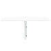 Wandtafel inklapbaar 100x60x56 cm bewerkt hout hoogglans wit