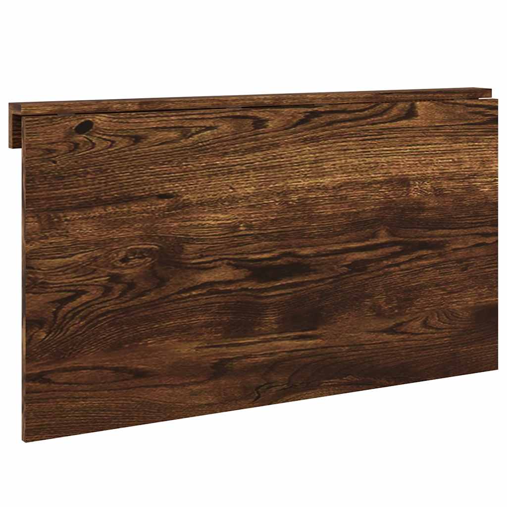 Wandtafel inklapbaar 100x60x56 cm bewerkt hout gerookt eiken