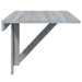 Wandtafel inklapbaar 100x60x56 cm bewerkt hout grijs sonoma