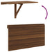 Wandtafel inklapbaar 100x60x56 cm bewerkt hout bruineiken