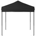 Partytent inklapbaar 2x2 m zwart