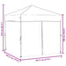 Partytent inklapbaar met zijwanden 2x2 m antracietkleurig