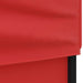 Partytent inklapbaar met zijwanden 2x2 m rood