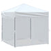 Partytent inklapbaar met zijwanden 2x2 m wit