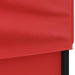 Partytent inklapbaar met zijwanden 2x2 m rood