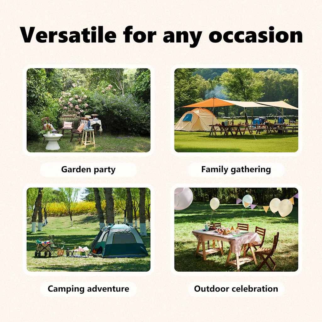 Partytent inklapbaar met zijwanden 3x3 m blauw