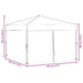 Partytent inklapbaar met zijwanden 3x3 m blauw