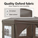 Partytent inklapbaar met zijwanden 3x3 m taupe