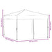 Partytent inklapbaar met zijwanden 3x3 m rood