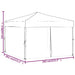 Partytent inklapbaar met zijwanden 3x3 m zwart