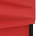 Partytent inklapbaar met zijwanden 3x3 m rood