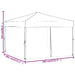 Partytent inklapbaar met zijwanden 3x3 m rood