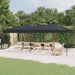 Partytent inklapbaar 3x6 m antracietkleurig