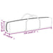 Partytent inklapbaar 3x6 m zwart