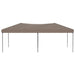 Partytent inklapbaar 3x6 m taupe