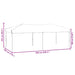Partytent inklapbaar met zijwanden 3x6 m zwart
