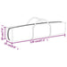 Partytent inklapbaar met zijwanden 3x6 m zwart