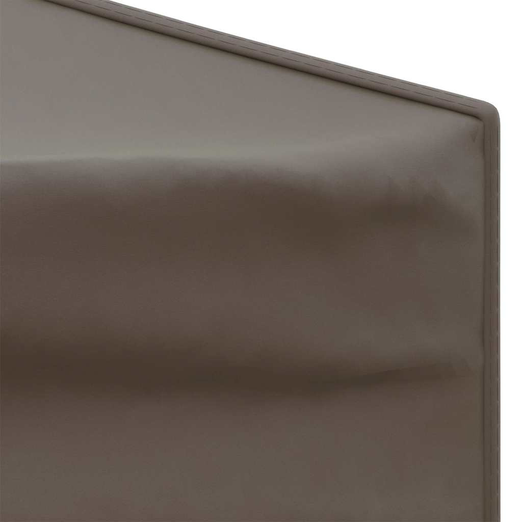 Partytent inklapbaar met zijwanden 3x6 m taupe