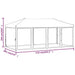 Partytent inklapbaar met zijwanden 3x6 m wit