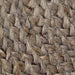 Vloerkleed handgemaakt rond 210 cm jute grijs