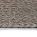 Vloerkleed handgemaakt rond 240 cm jute grijs