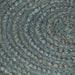 Vloerkleed handgemaakt rond 210 cm jute olijfgroen
