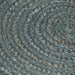 Vloerkleed handgemaakt rond 240 cm jute olijfgroen
