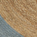 Vloerkleed handgemaakt met olijfgroene rand 240 cm jute