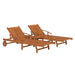 Ligbeddenset met tafel massief acaciahout