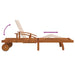 Ligbeddenset met tafel massief acaciahout