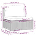 4-Delige Loungeset Met Kussens Poly Rattan Zwart 1 2x hoek + midden + voetensteun