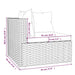4-Delige Loungeset Met Kussens Poly Rattan Zwart 1 Zwart en waterblauw 3x hoek + midden