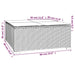 9-delige Loungeset met kussens poly rattan zwart