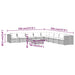 10-delige Loungeset met kussens poly rattan zwart