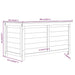 Kussenbox 100x50x56 cm massief vurenhout