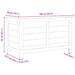 Kussenbox 100x50x56 cm massief vurenhout