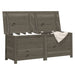 Kussenbox 150x50x56 cm massief vurenhout antracietkleurig