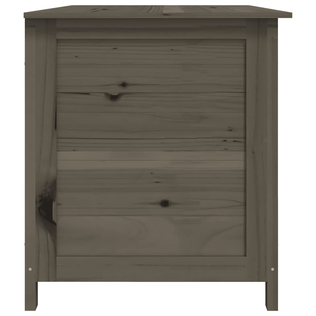 Kussenbox 150x50x56 cm massief vurenhout antracietkleurig