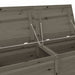 Kussenbox 150x50x56 cm massief vurenhout antracietkleurig