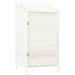 Tuinschuur 55x52x112 cm massief vurenhout wit
