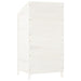 Tuinschuur 55x52x112 cm massief vurenhout wit